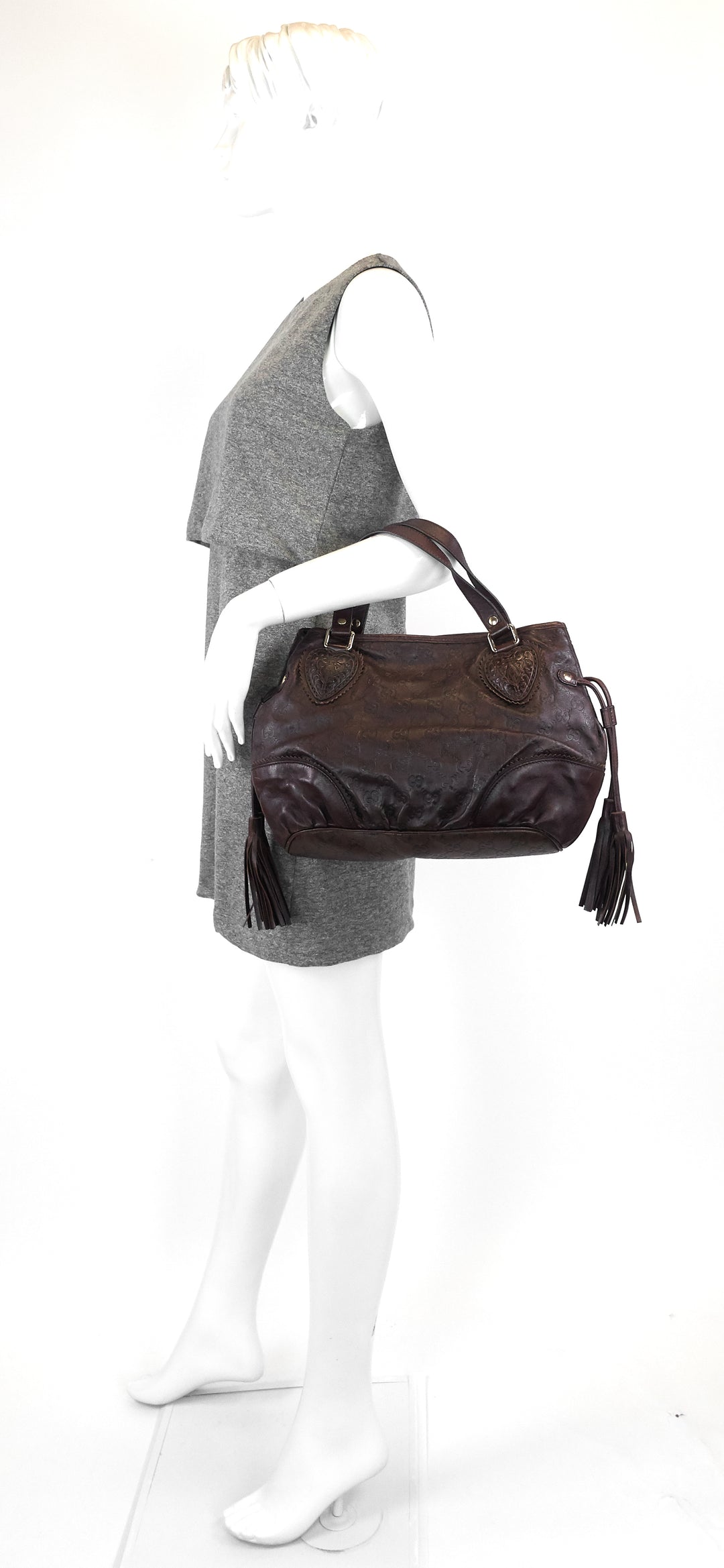tribeca guccissima leather tote bag