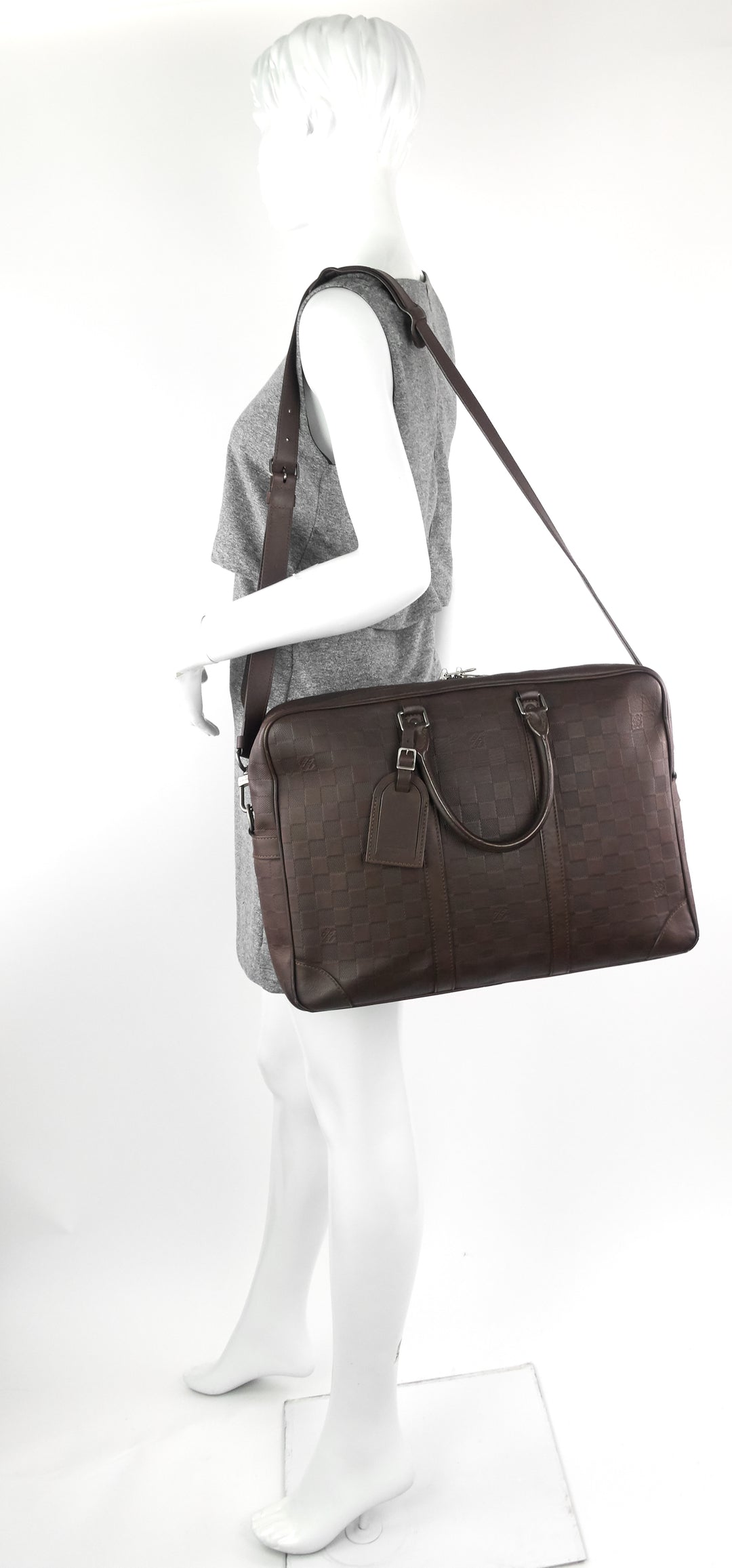 porte-documents voyage gm damier infini briefcase bag
