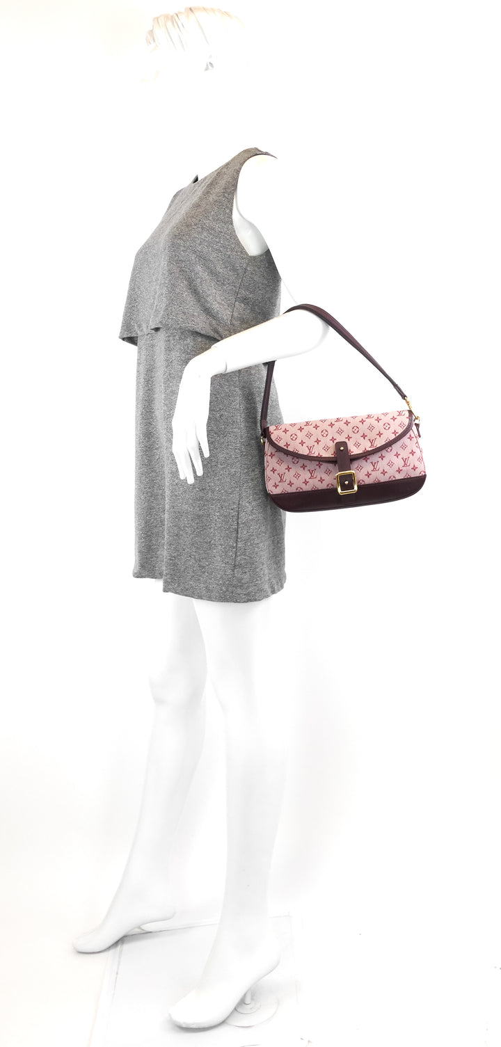 marjorie monogram mini lin canvas bag