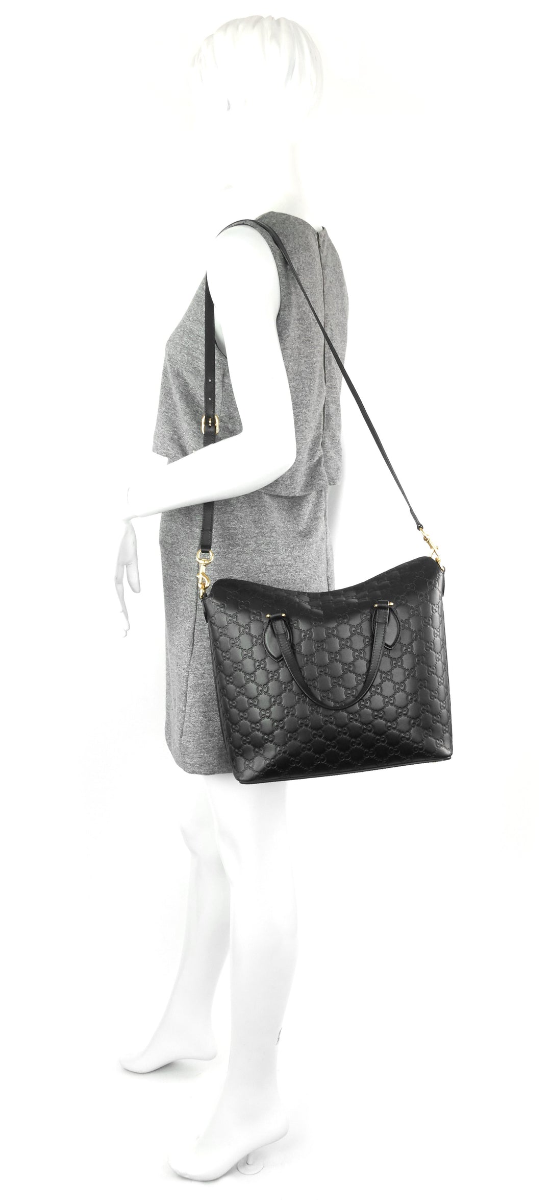 signature top handle guccissima bag