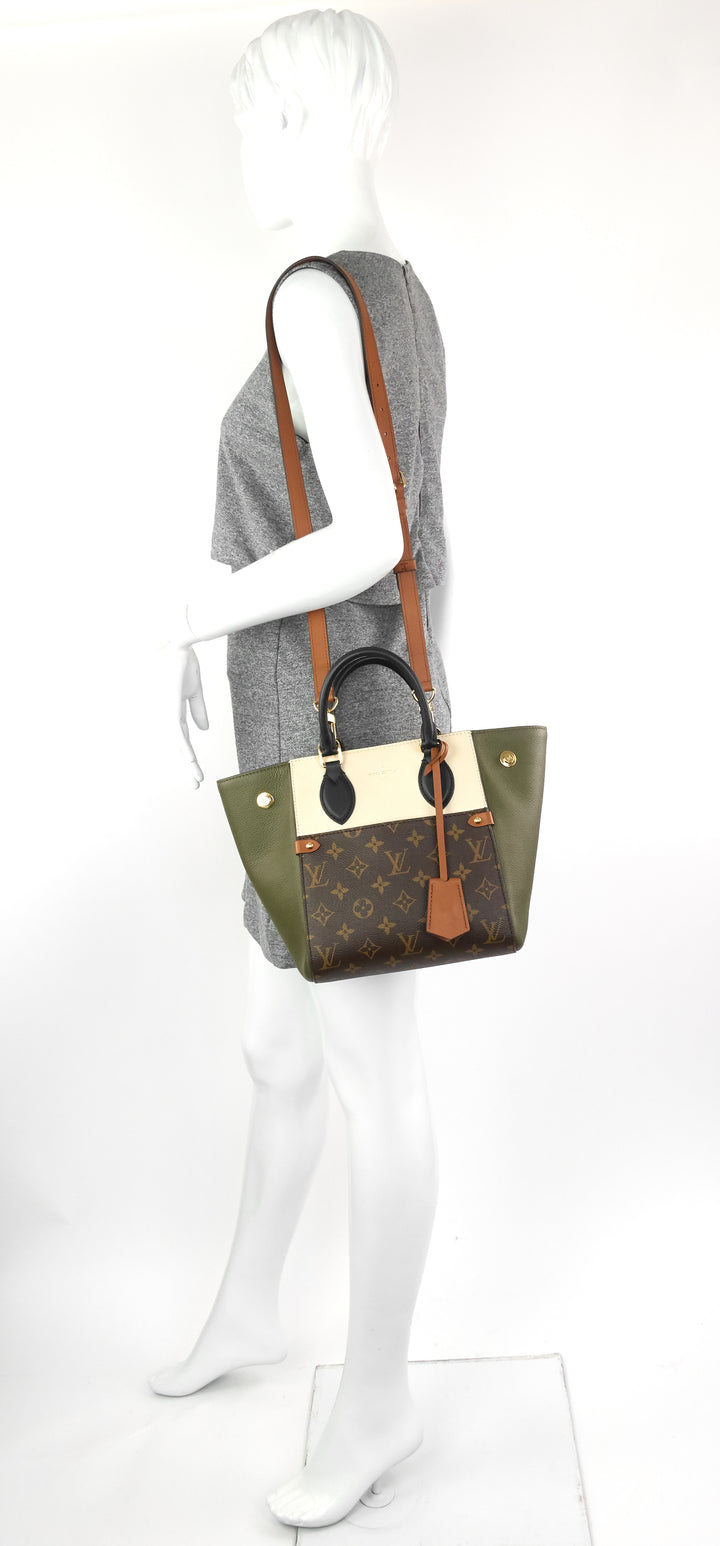 fold pm monogram canvas tote bag