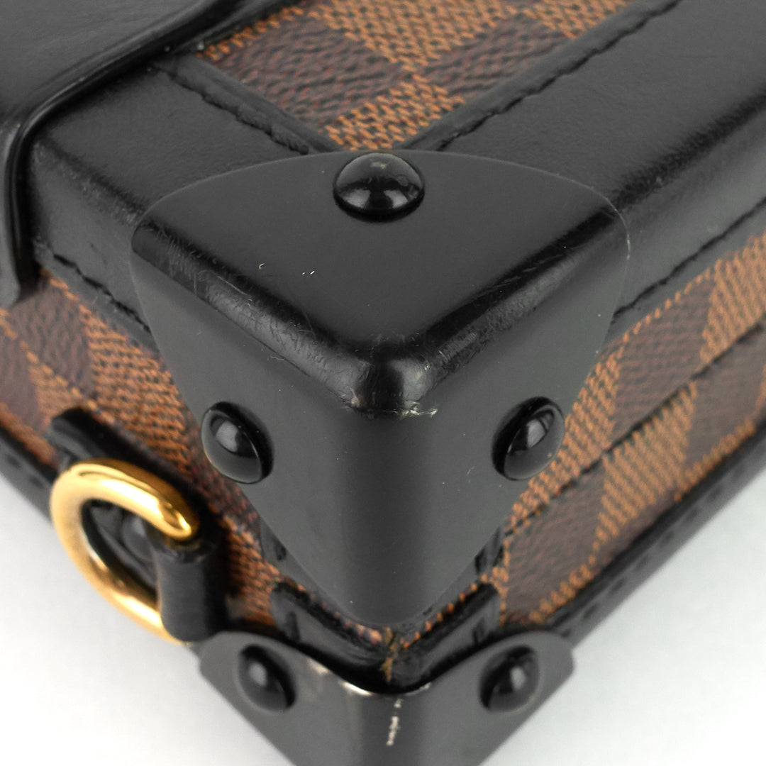 petite malle damier ebene cavas bag