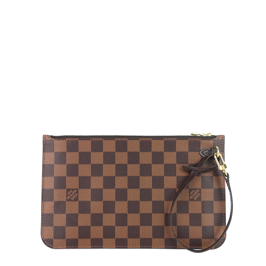 neverfull mm with pouch damier ebene canvas tote bag