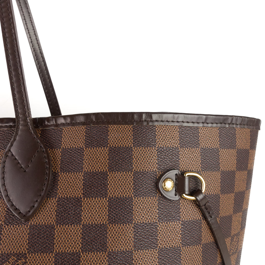 neverfull gm damier ebene canvas tote bag