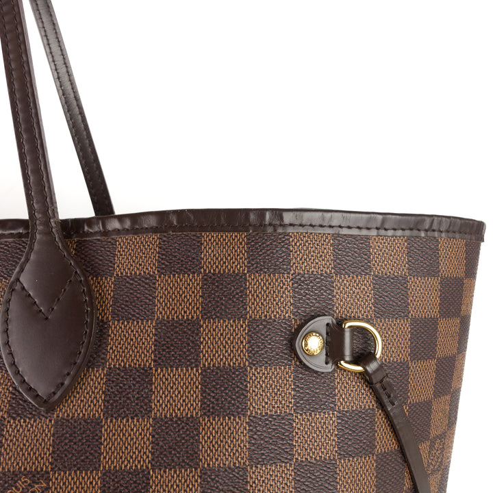 neverfull gm damier ebene canvas tote bag