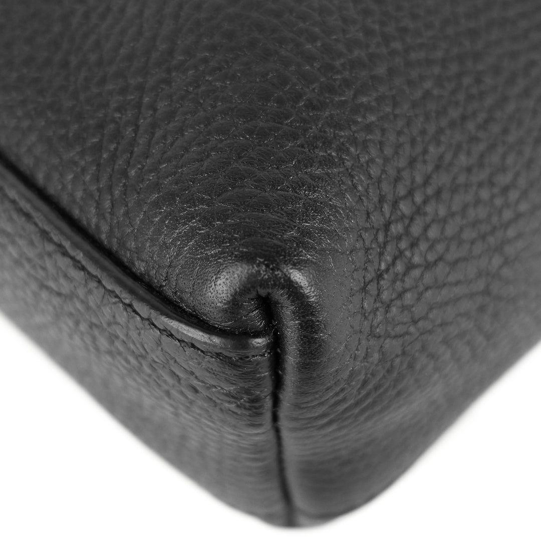 serviette dorian taurillon leather briefcase bag