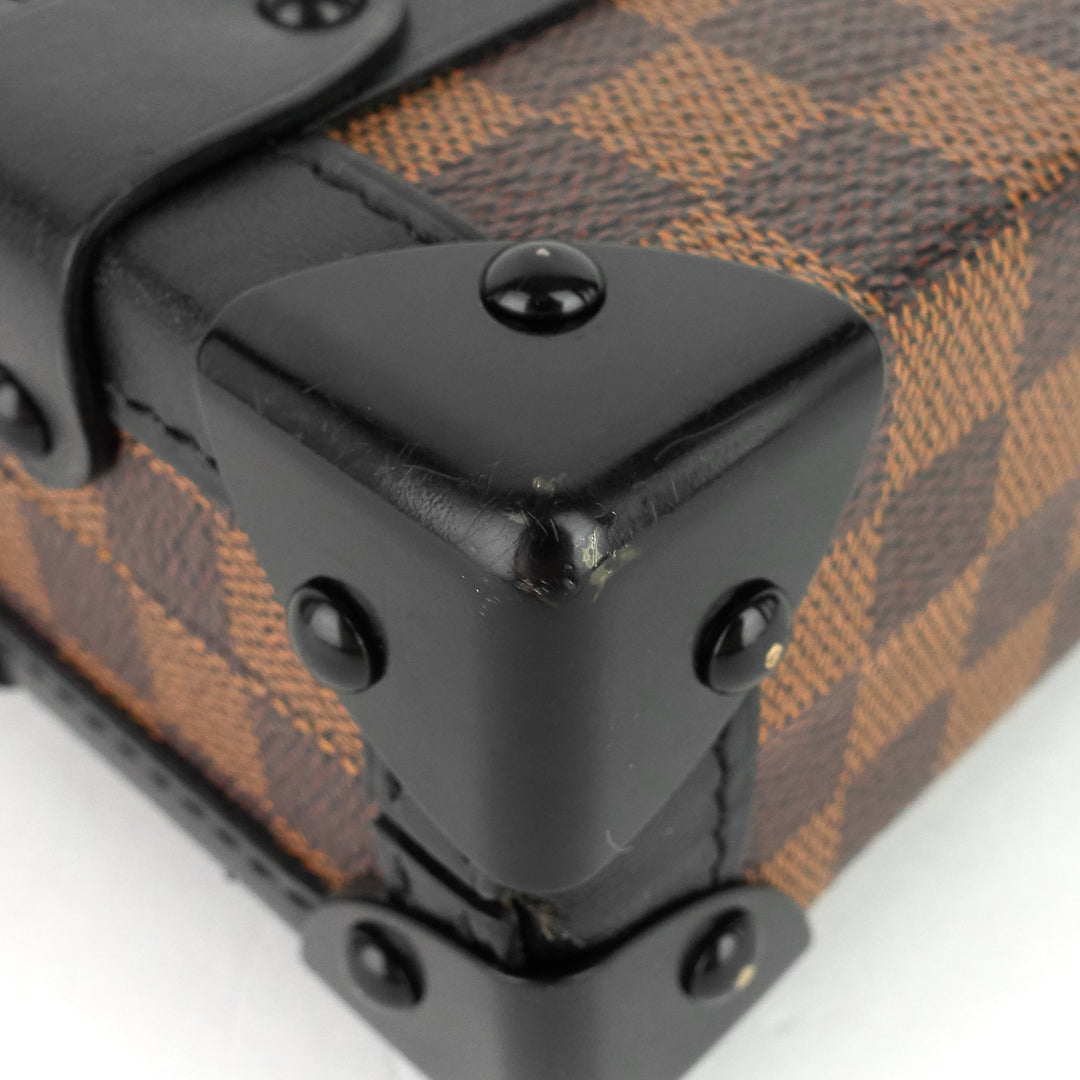 petite malle damier ebene cavas bag