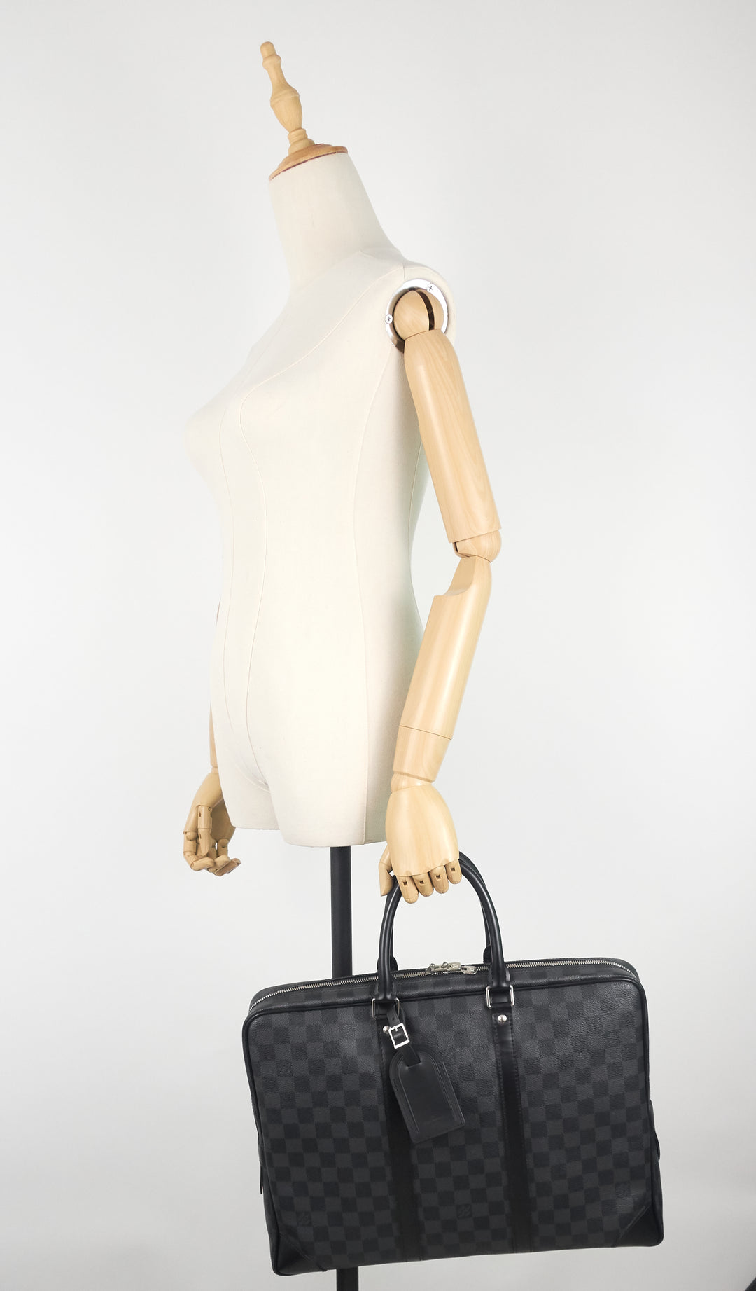 porte-documents voyage gm damier graphite canvas briefcase bag