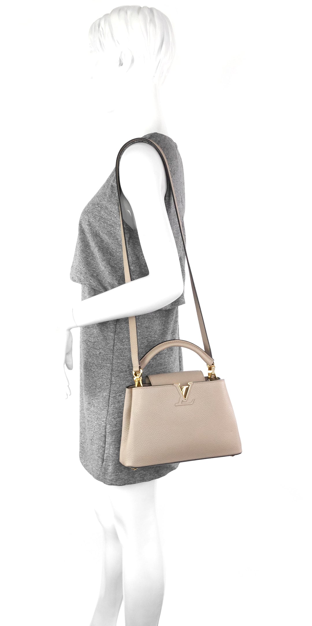 capucines bb taurillon leather bag