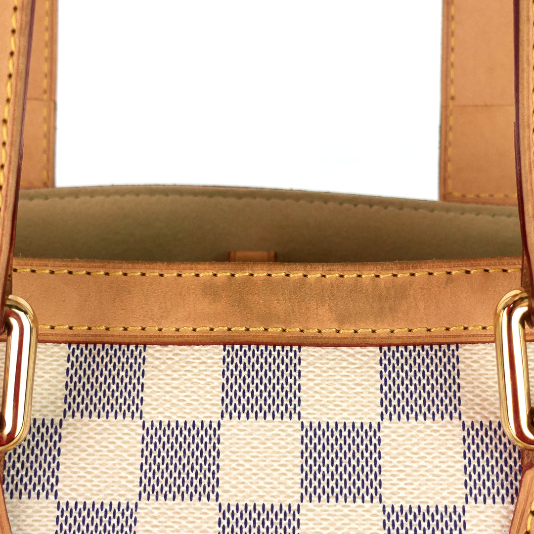 hampstead pm damier azur canvas tote bag