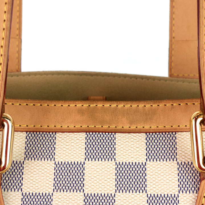 hampstead pm damier azur canvas tote bag