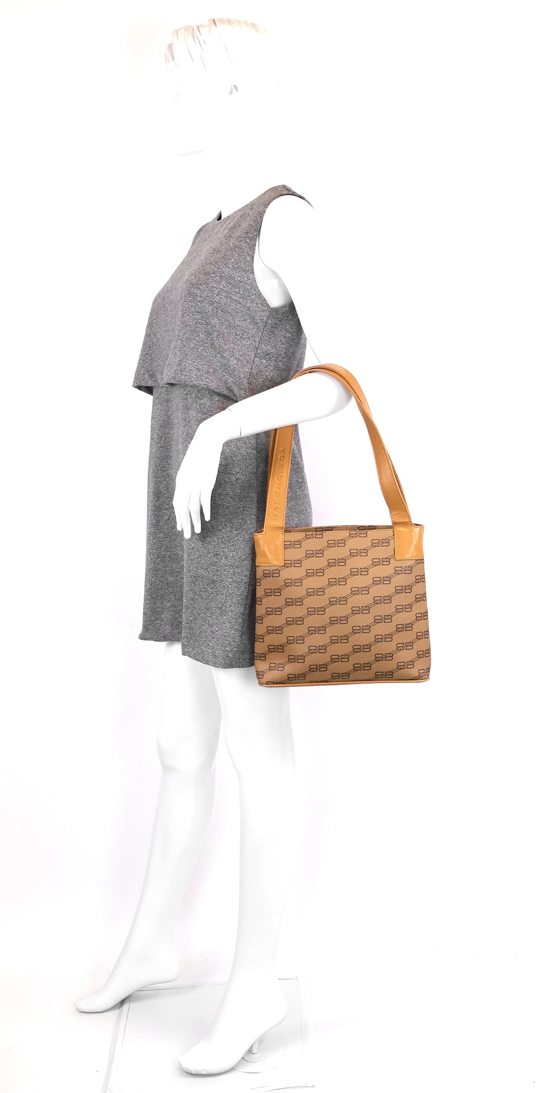 coated monogram canvas tote bag