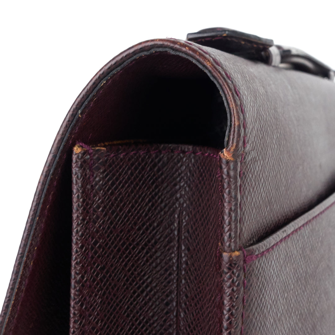 serviette kourad taiga leather briefcase bag