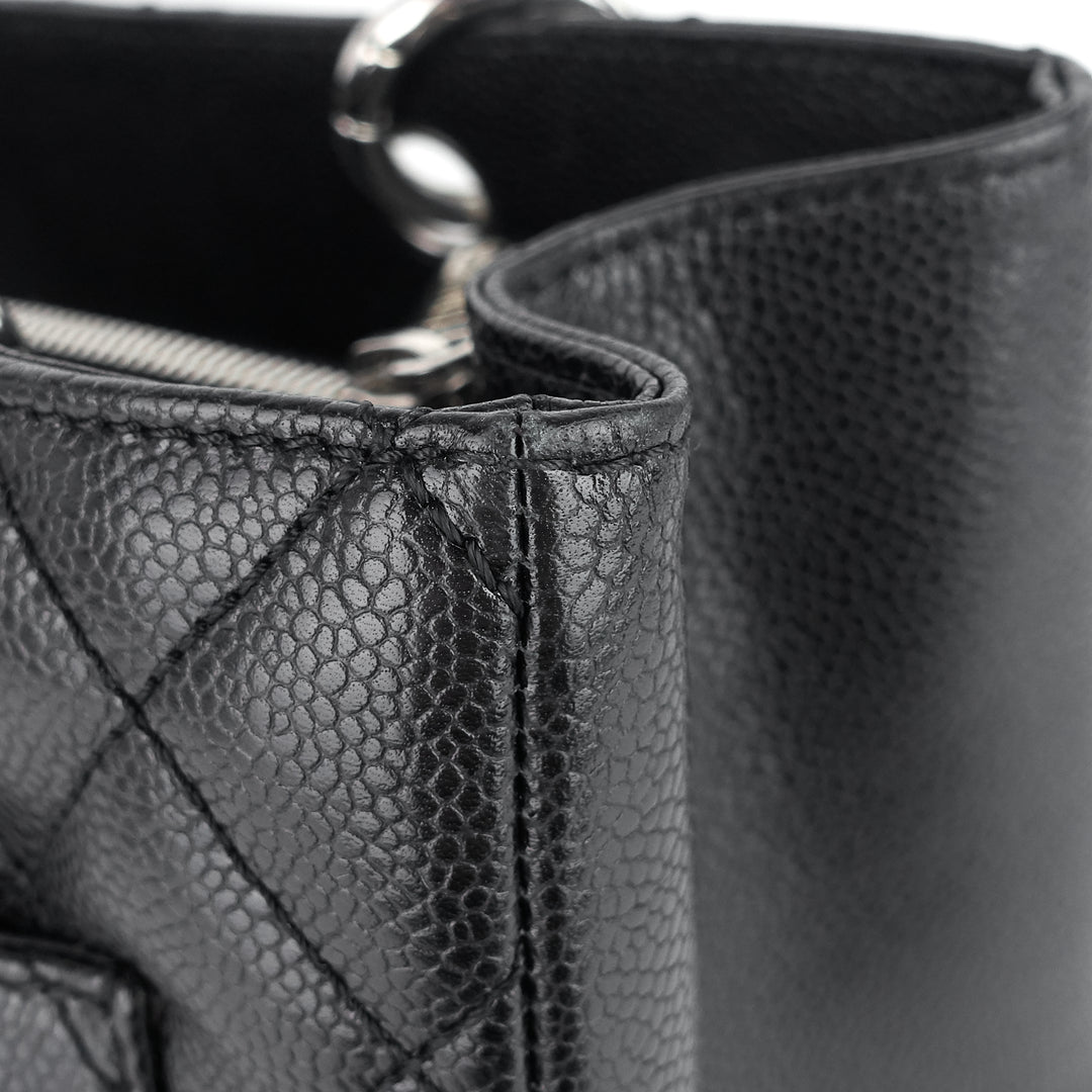 grand shopping tote gst caviar leather bag