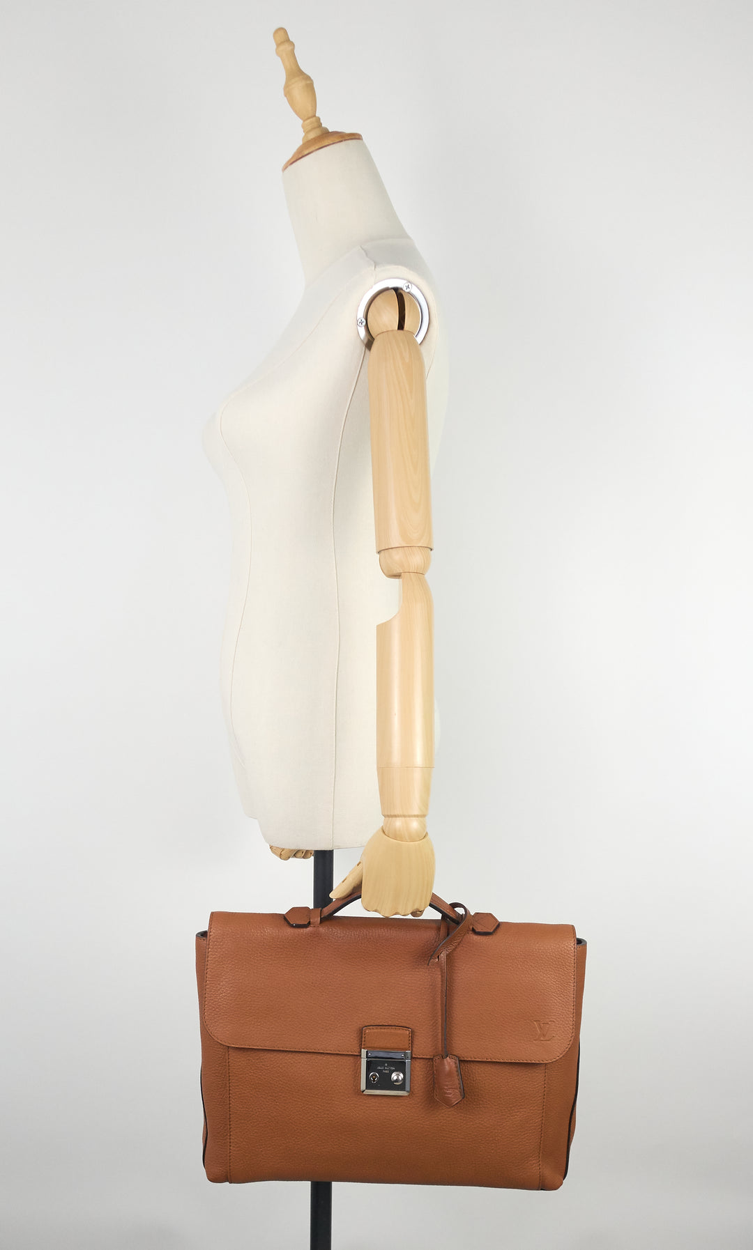 serviette dorian taurillon leather briefcase bag