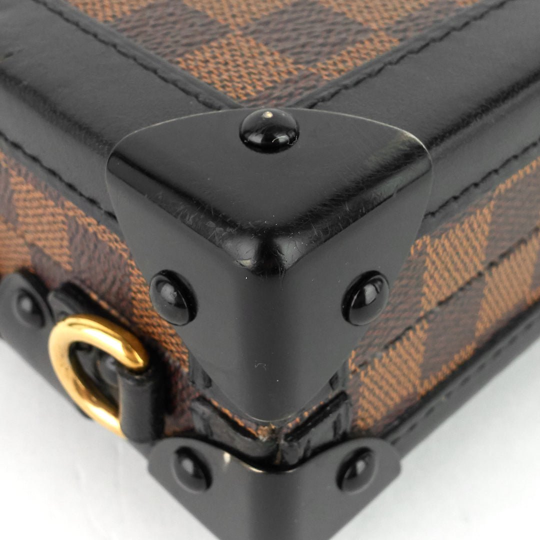 petite malle damier ebene cavas bag