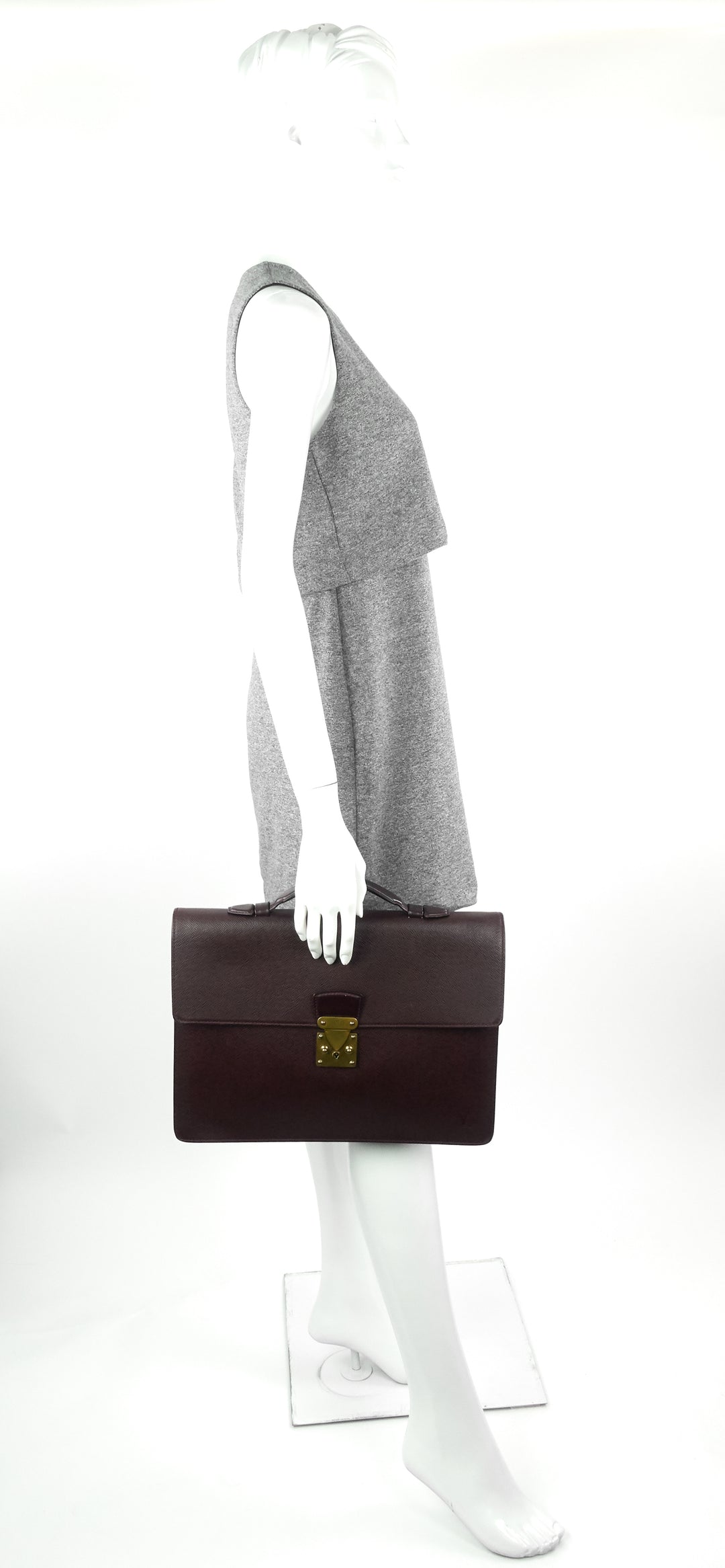 serviette kourad taiga leather briefcase bag