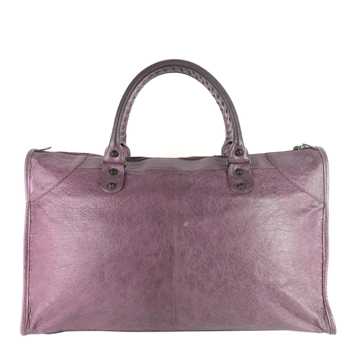 weekender classic agneau leather bag