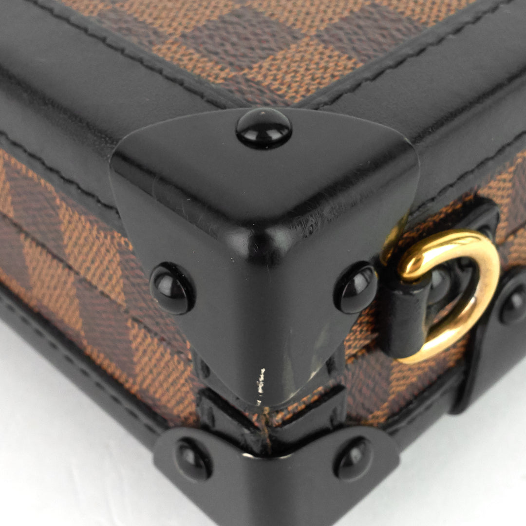 petite malle damier ebene cavas bag