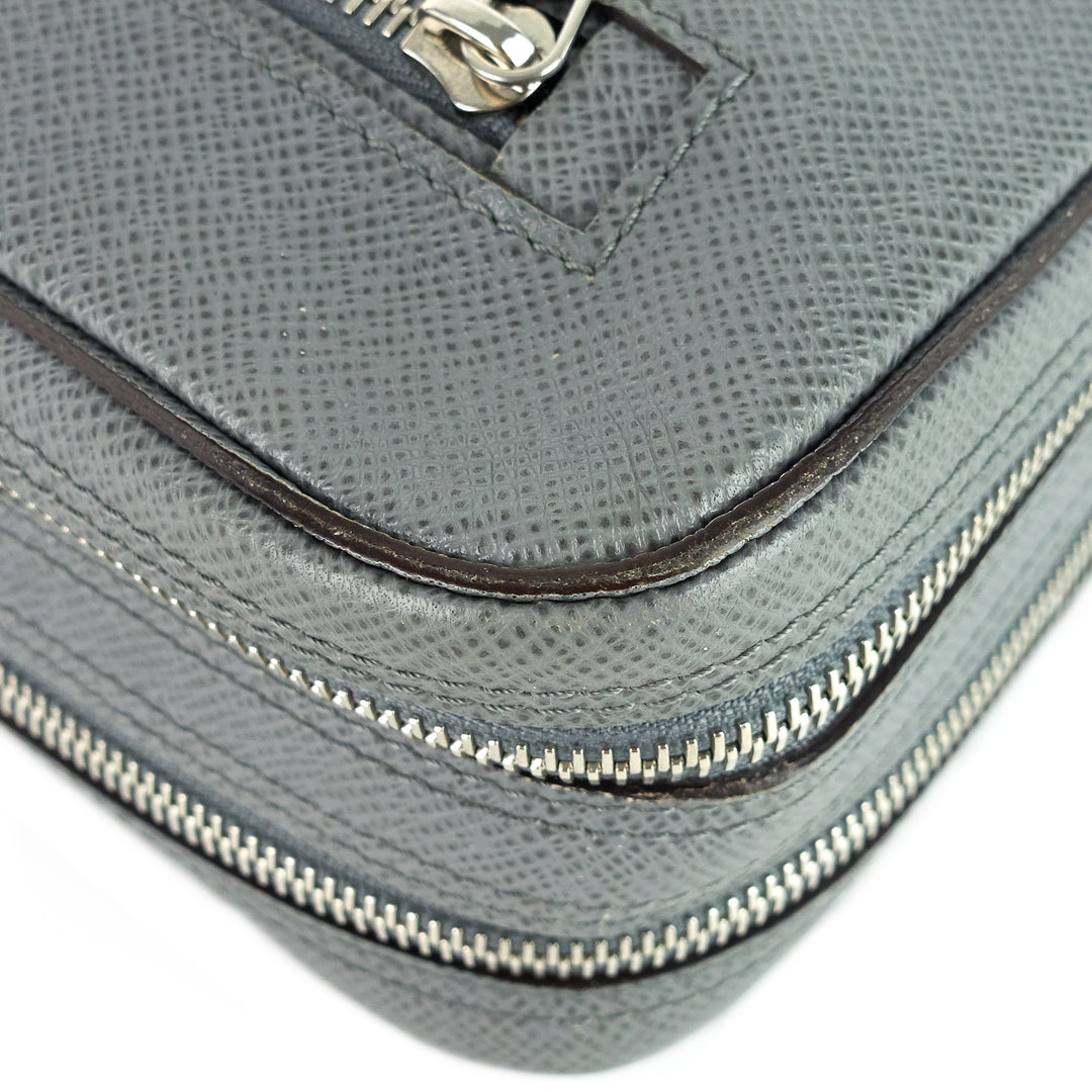 pavel taiga leather clutch bag