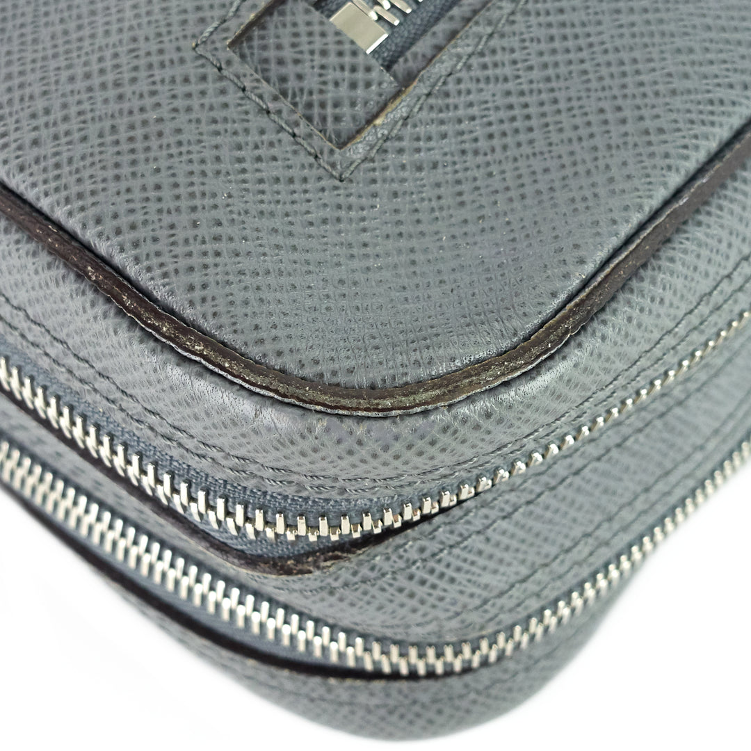 pavel taiga leather clutch bag