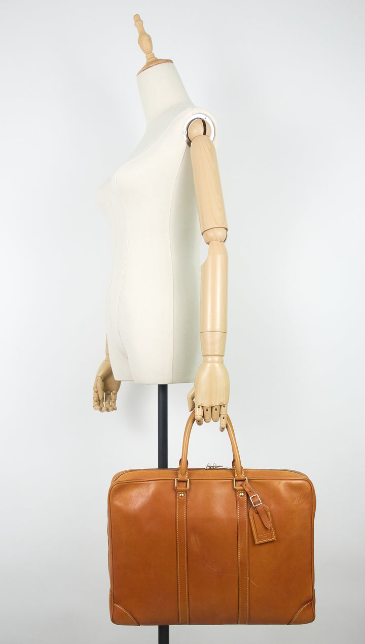 porte-documents voyage pm nomade leather briefcase bag