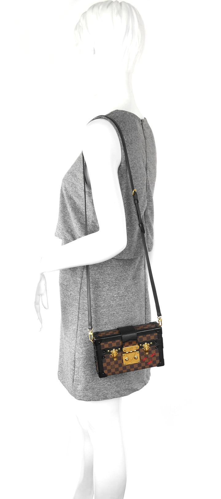 petite malle damier ebene cavas bag