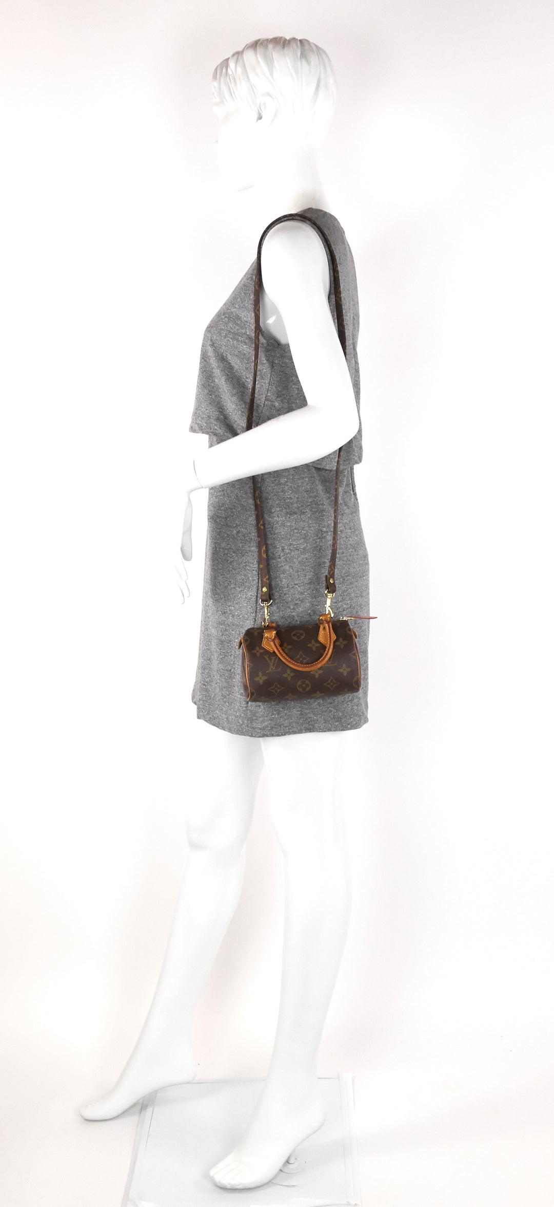 mini hl speedy monogram canvas bag with strap