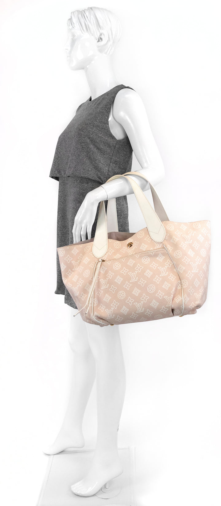 cabas ipanema gm sable monogram canvas tote bag