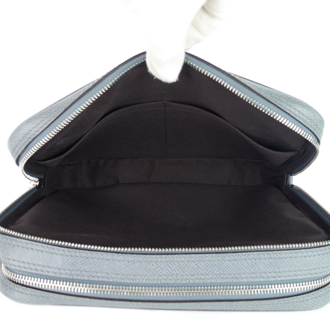 pavel taiga leather clutch bag