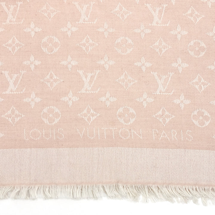 monogram denim rose shawl