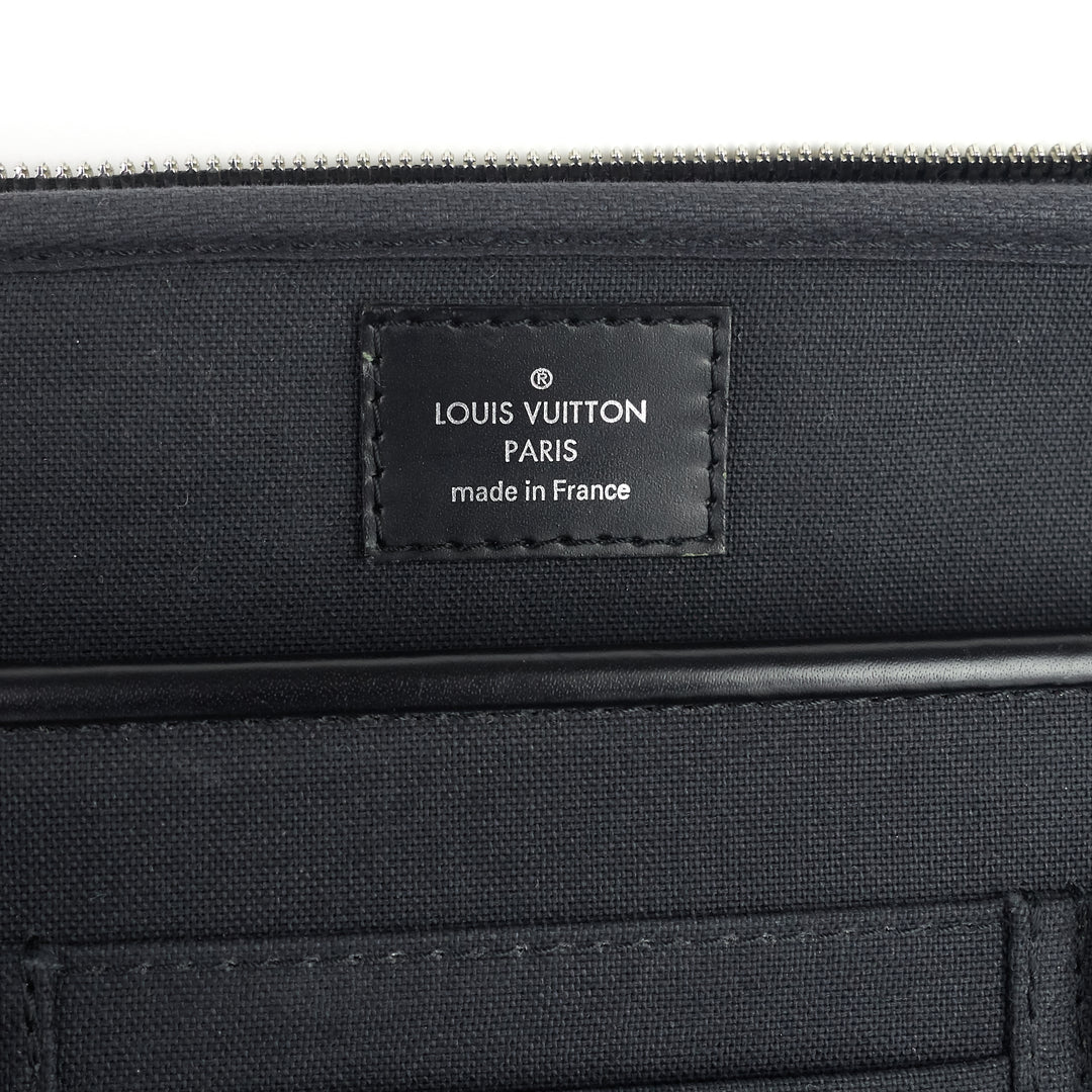 steeve damier graphite canvas briefcase bag