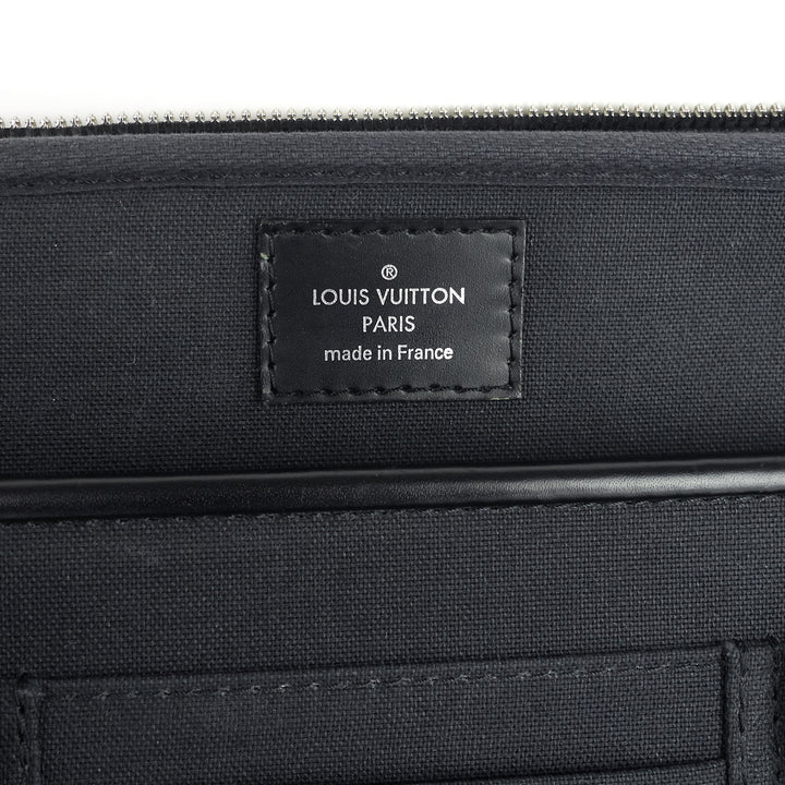 steeve damier graphite canvas briefcase bag