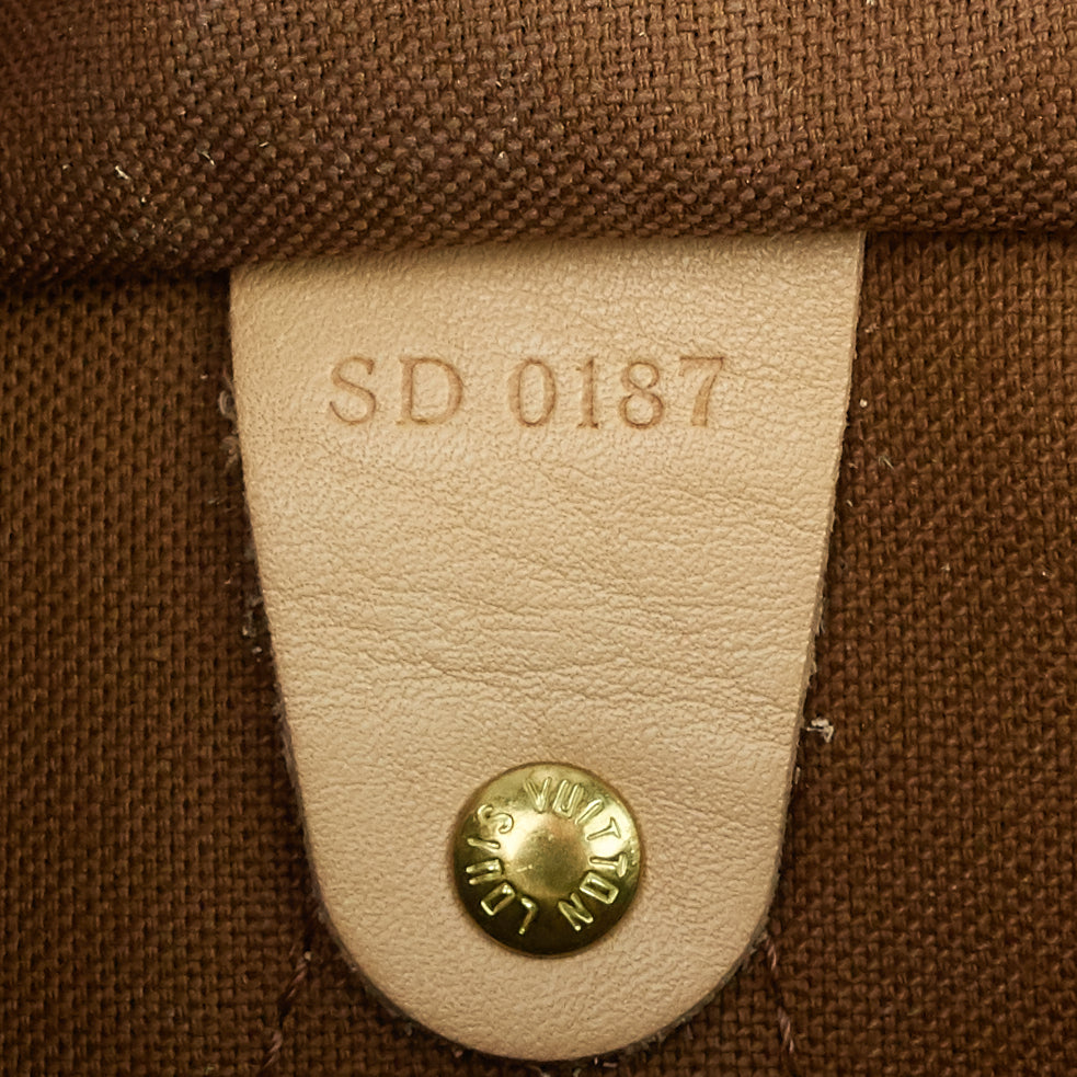 speedy 30 bandouliere monogram canvas bag