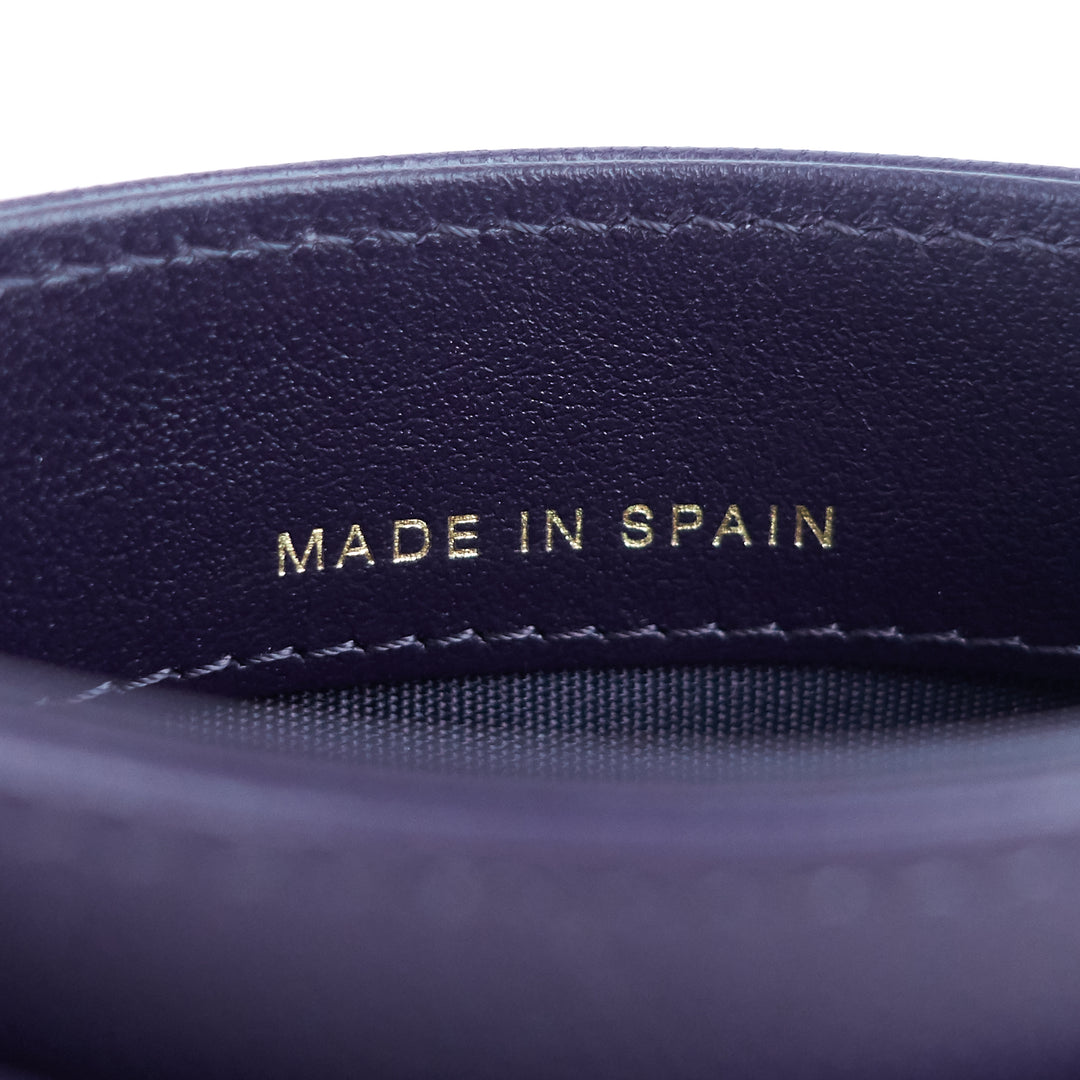 classic lambskin leather card holder