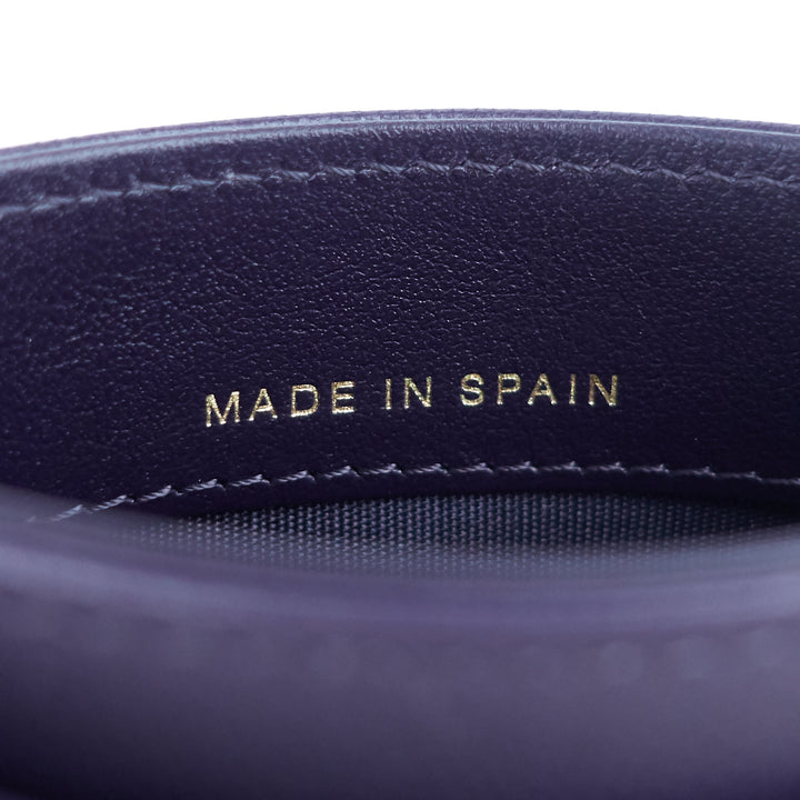 classic lambskin leather card holder