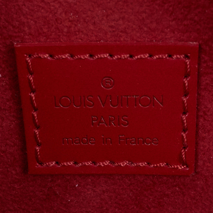 jasmin red epi leather handbag