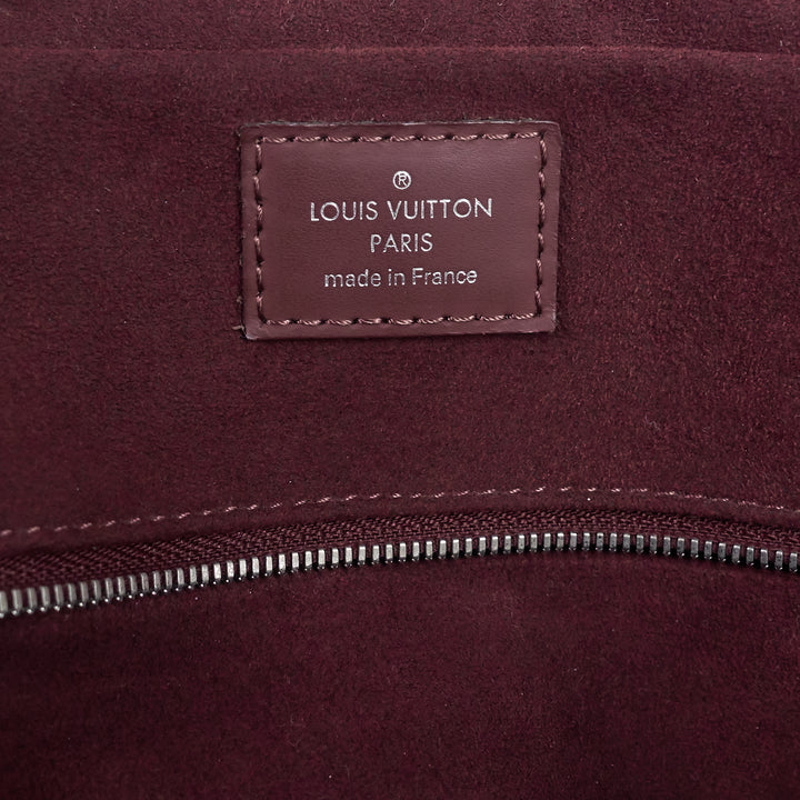 porte-documents voyage burgundy epi leather briefcase bag