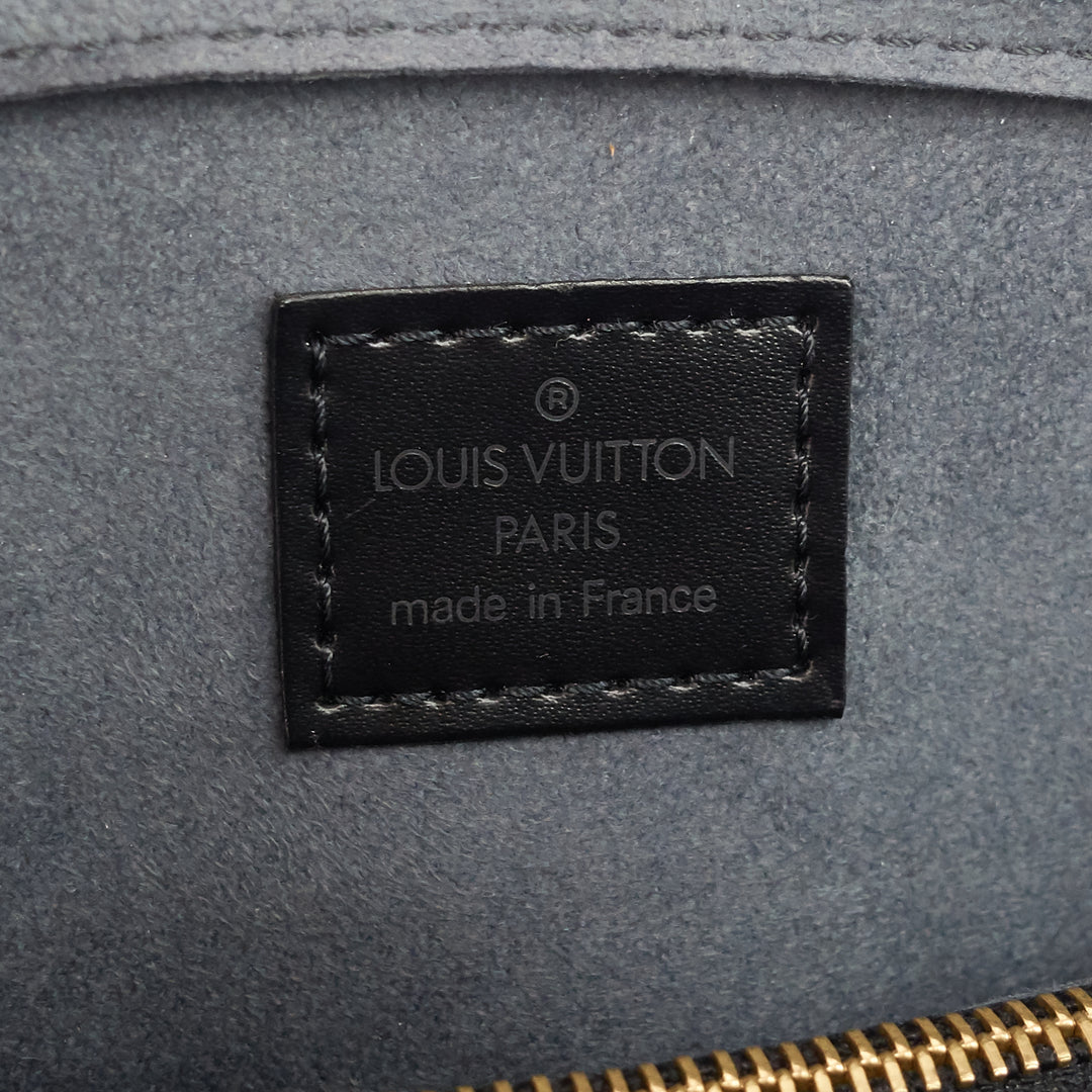 pont neuf pm black epi leather bag