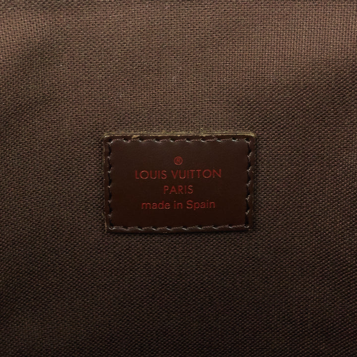 cabas beaubourg damier ebene canvas tote bag