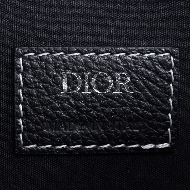 dior x kaws calfskin saddle bag