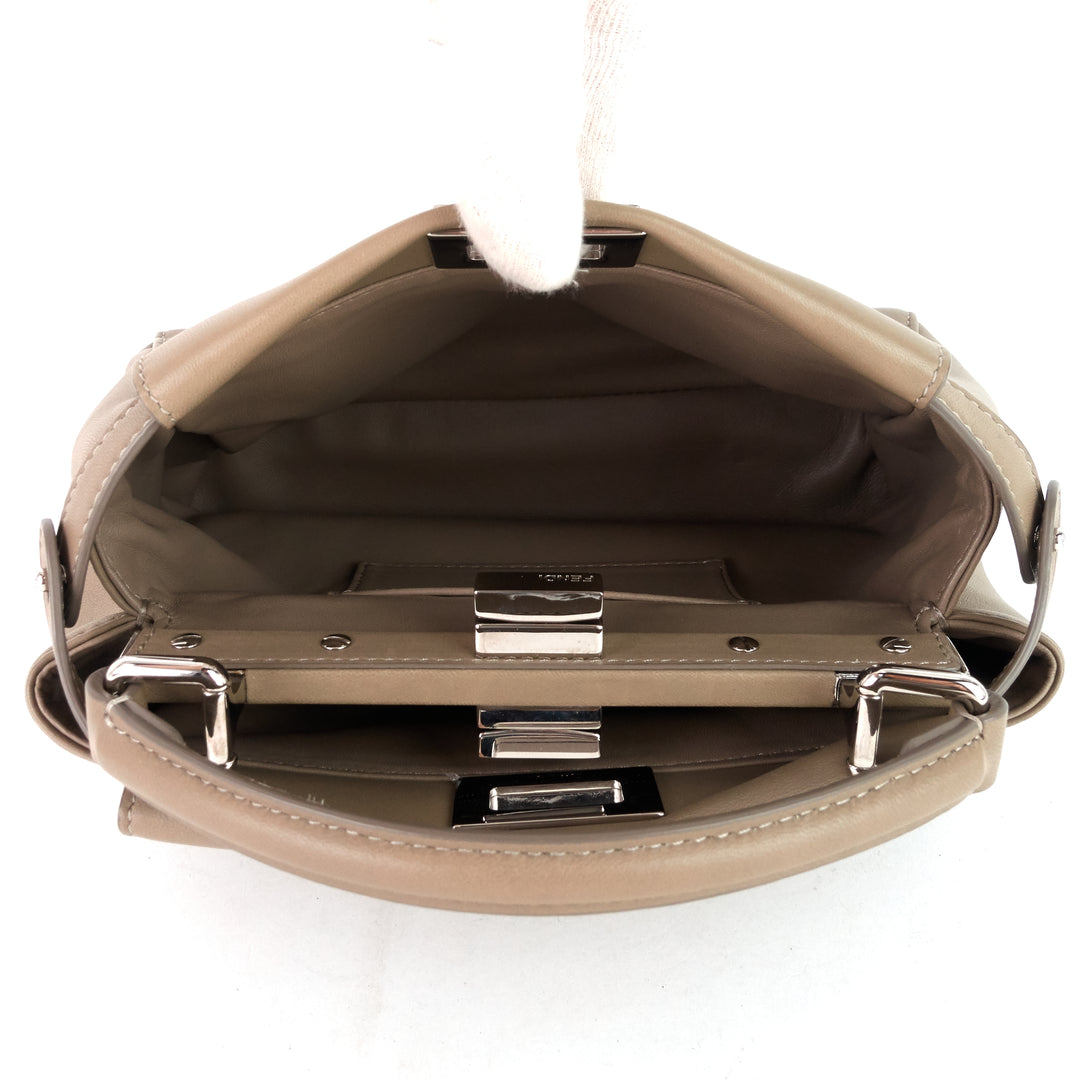 peekaboo mini nappa leather bag