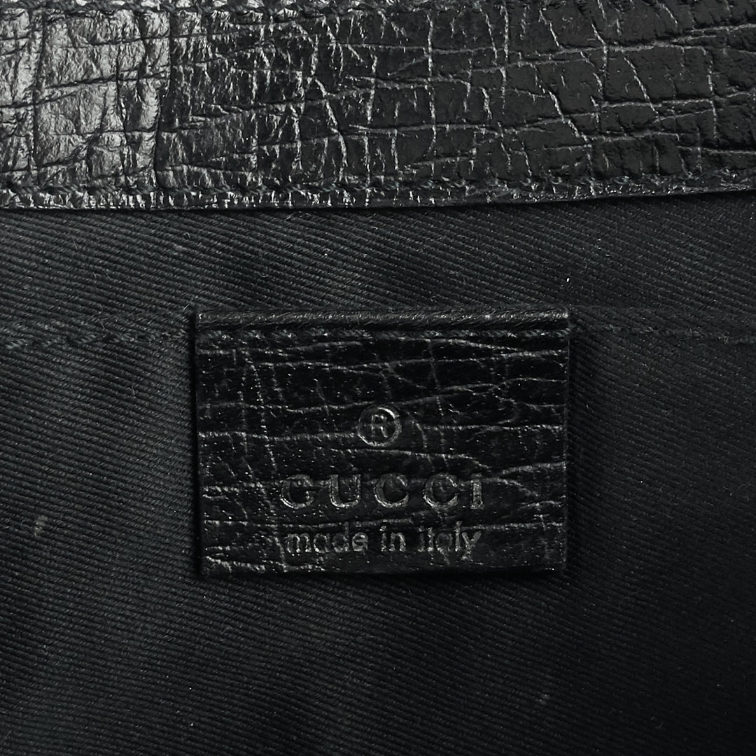gg canvas horsebit chain clutch bag