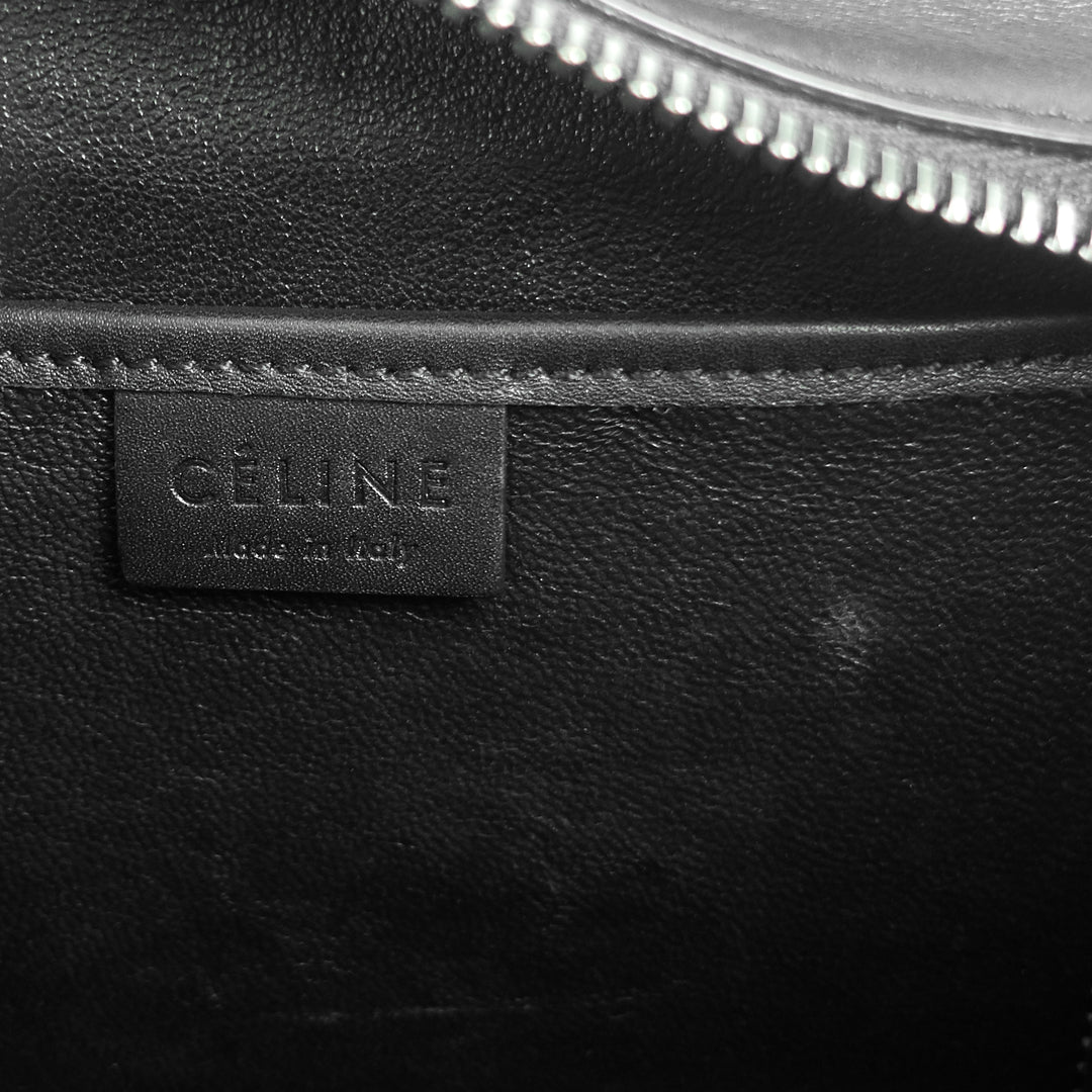 luggage nano leather and suede bag