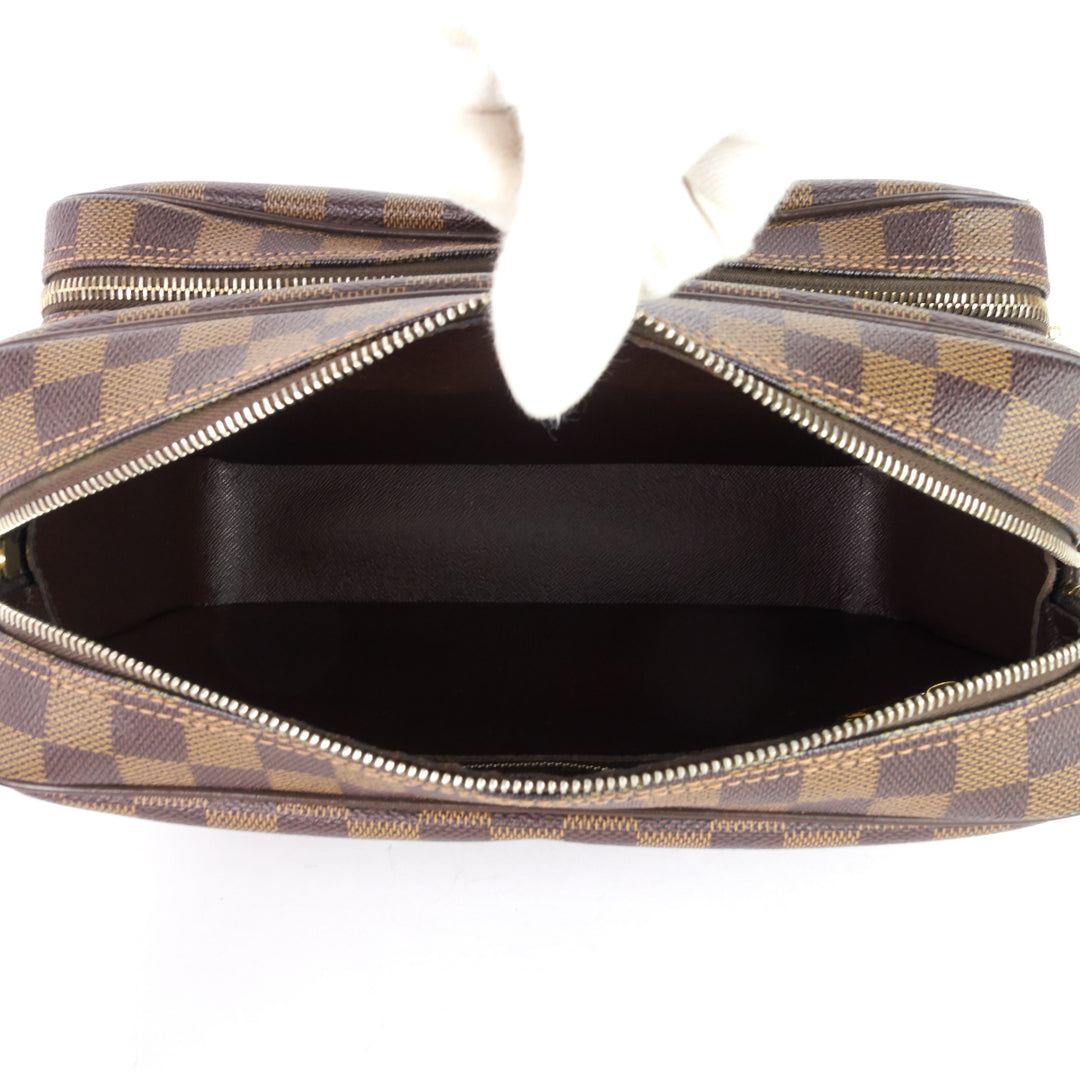 nil 28 damier ebene canvas messenger bag