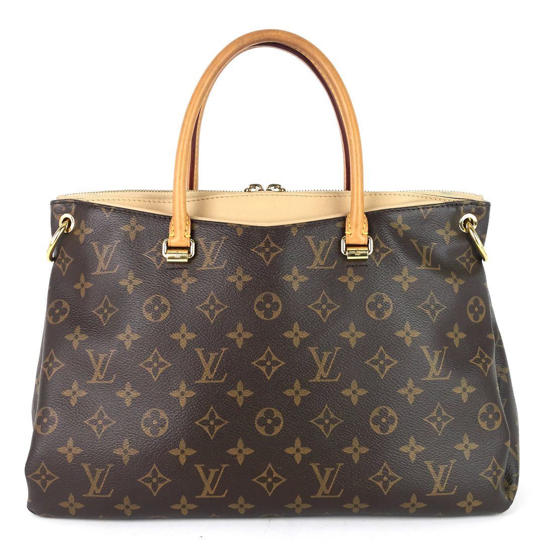 pallas monogram canvas shoulder bag