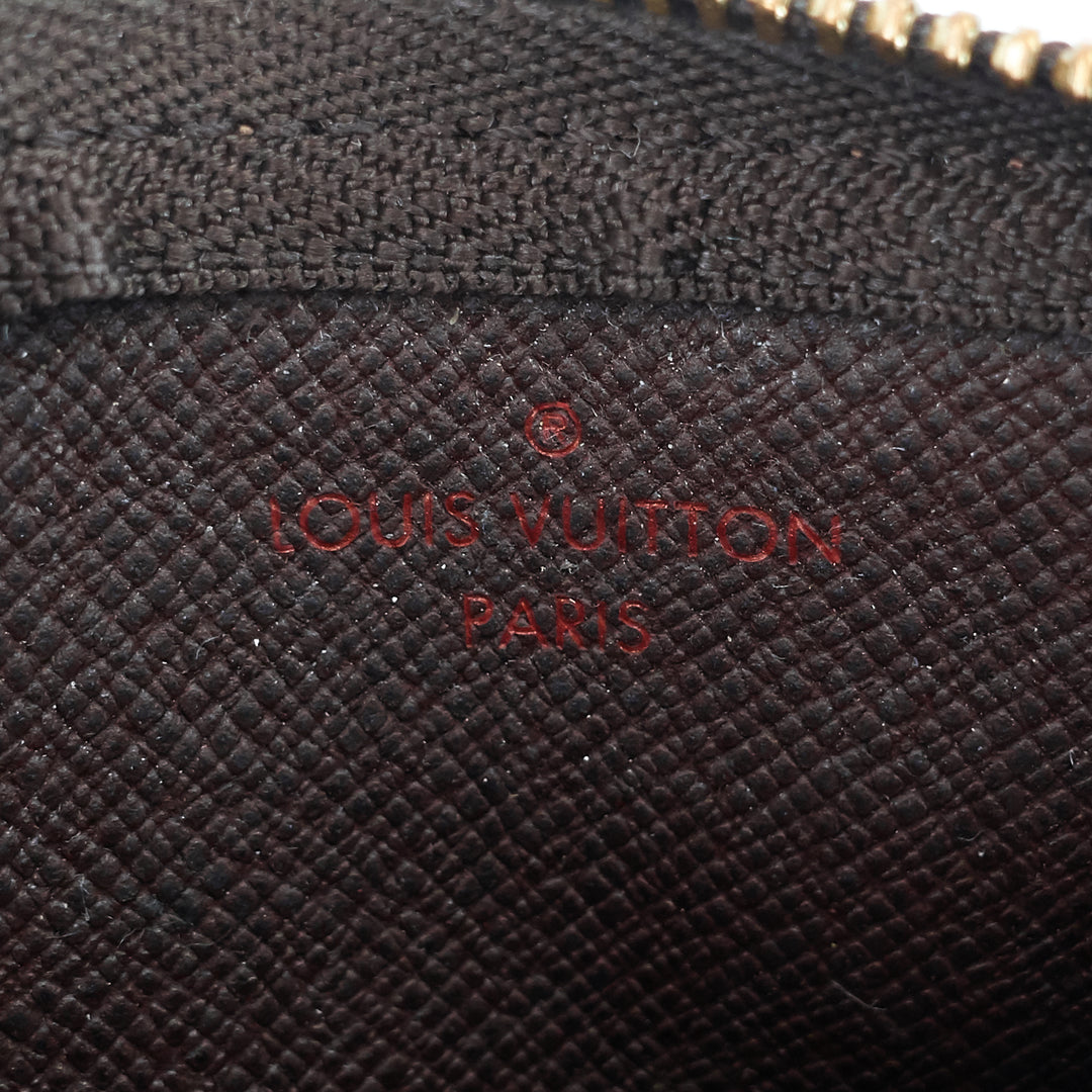 pochette cles damier ebene key pouch