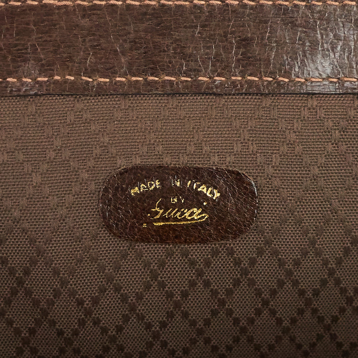 suede web stripe tote bag
