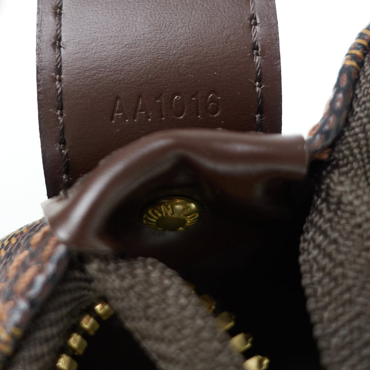 grimaud damier ebene canvas weekender bag