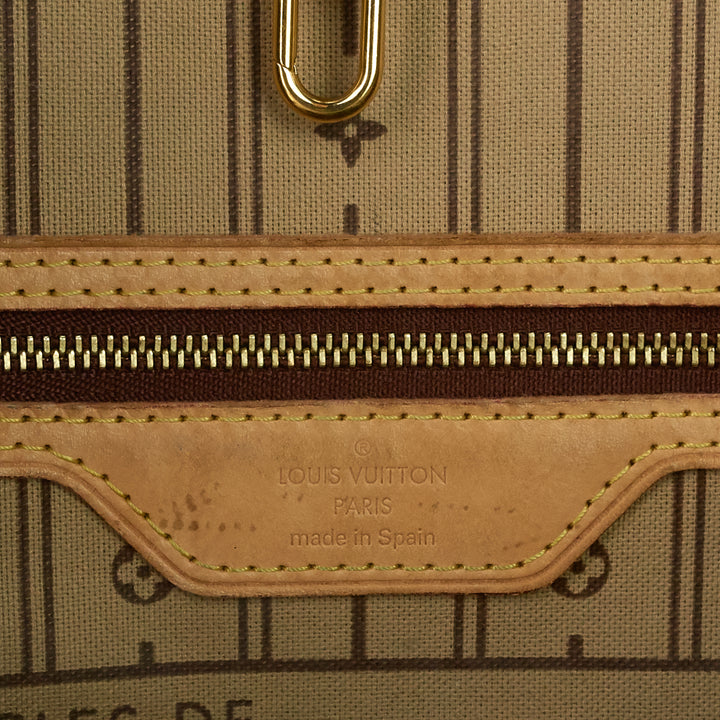 neverfull mm monogram canvas tote bag